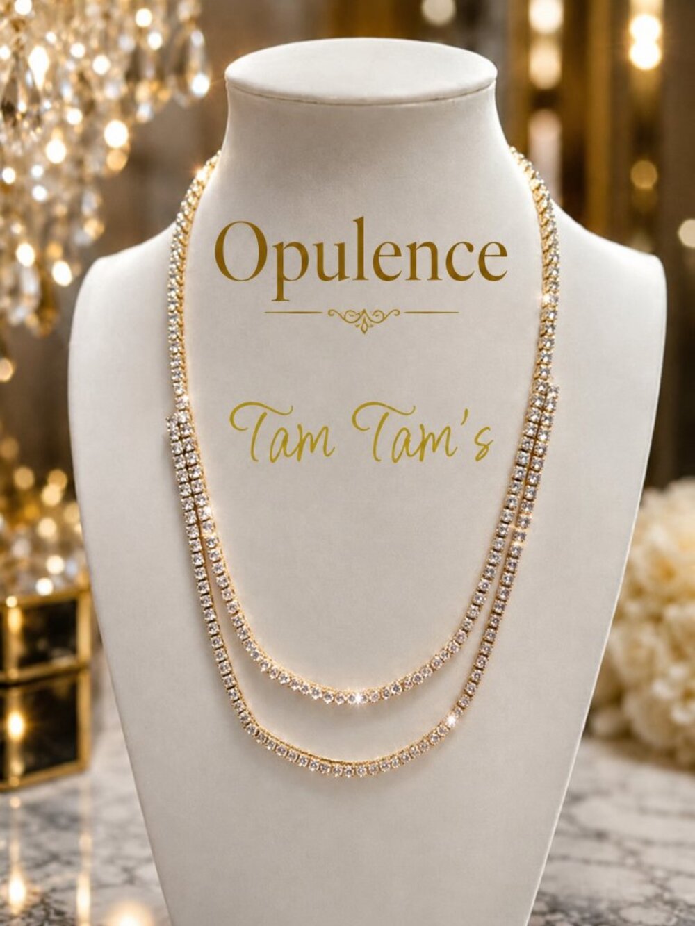 Park Lane Opulence Double Row Tennis Necklace